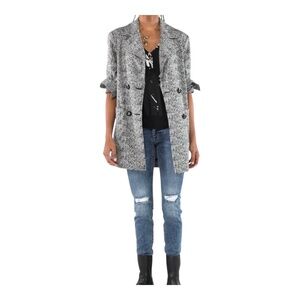 🆕 ⚪️ NWOT CABI Agent Grayscale Herringbone Double Breasted Statement Jacket | S